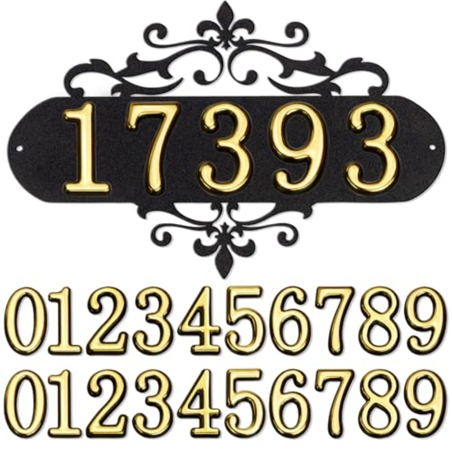 Address Home Office - House Numbers for Outside, Metal House