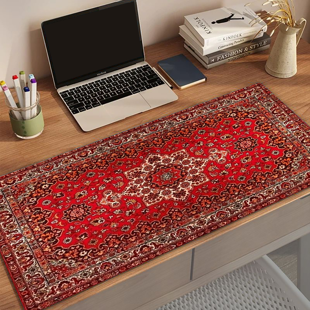 Mousepad Xl Extended - Extended Large Mouse Pad Red Vintage
