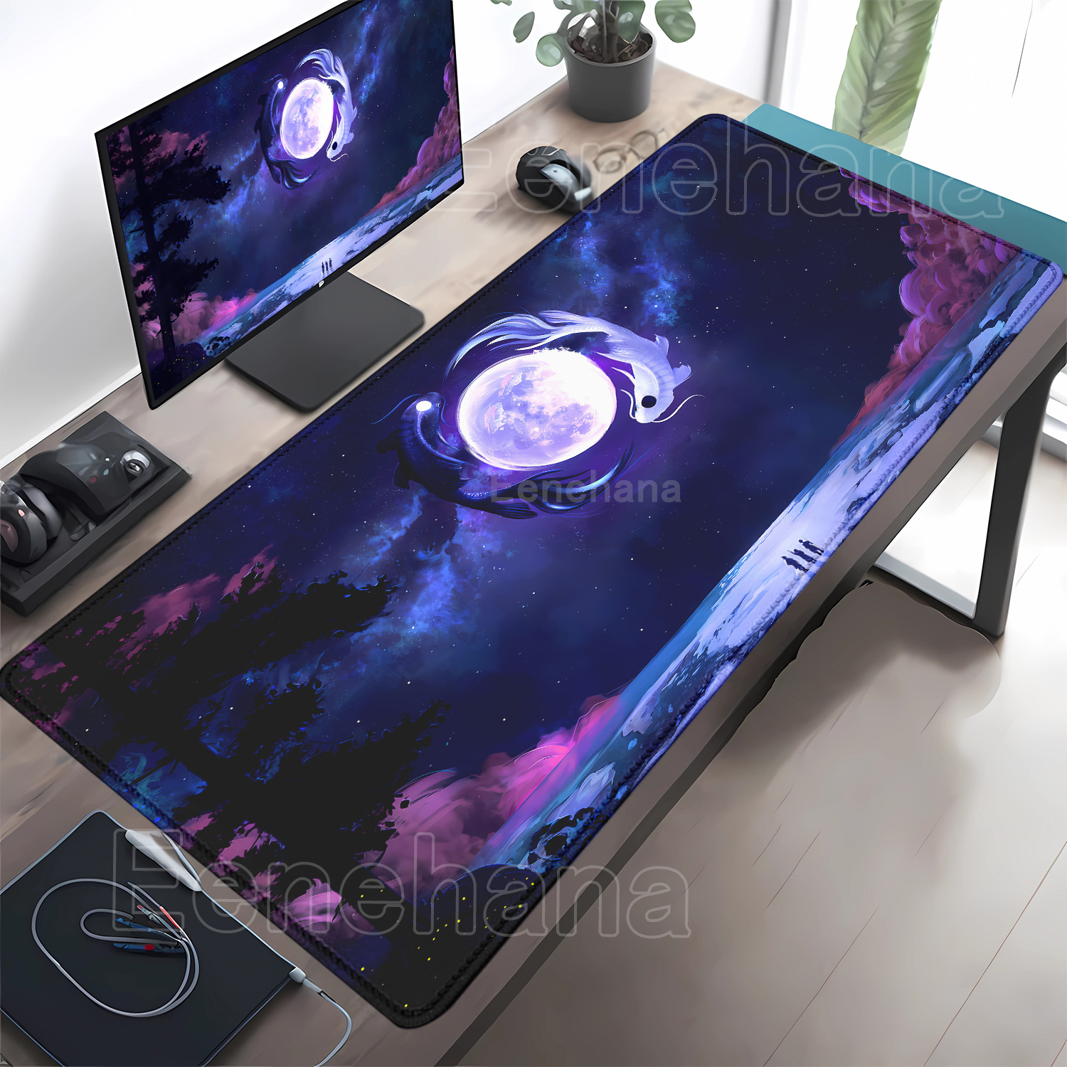 Koi Yinyang Black and White Mo – обзор и цена Mousepad Xl Extended
