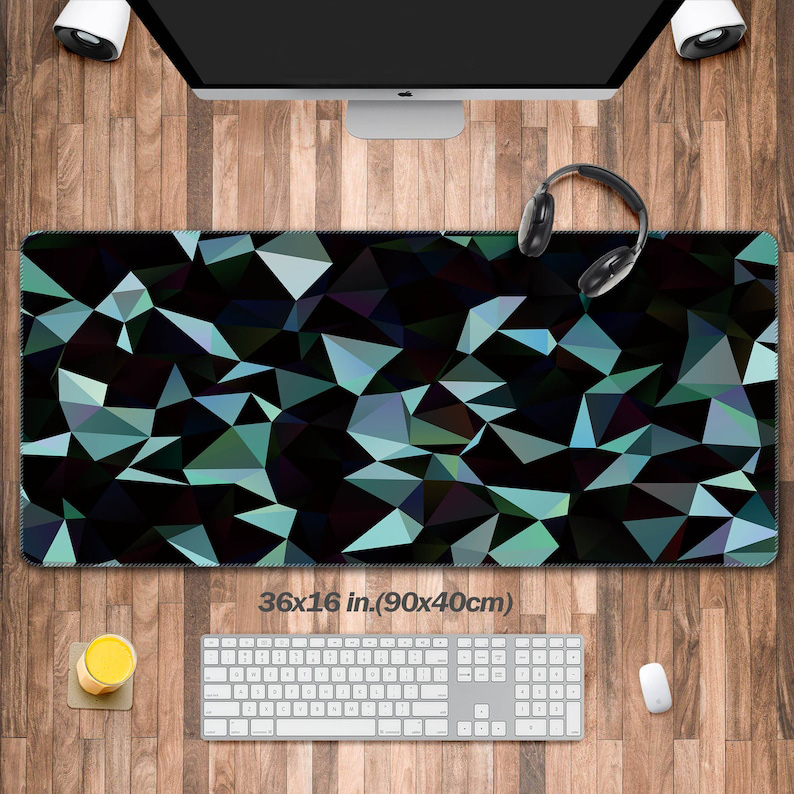 Retro Polygon Design Desk Pad, – обзор и цена Mousepad Xl Extended