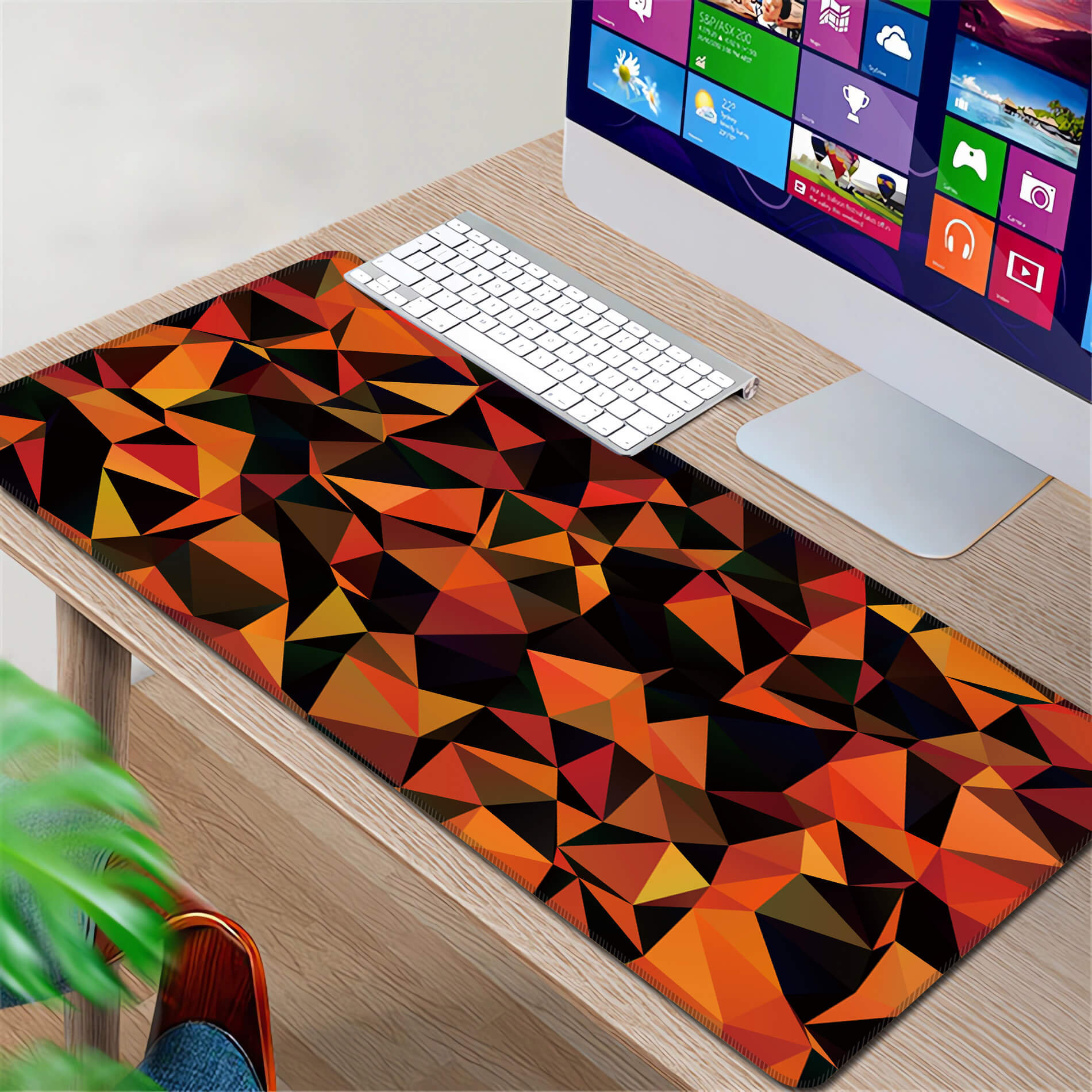 Retro Polygon Design Desk Pad, – обзор и цена Mousepad Xl Extended