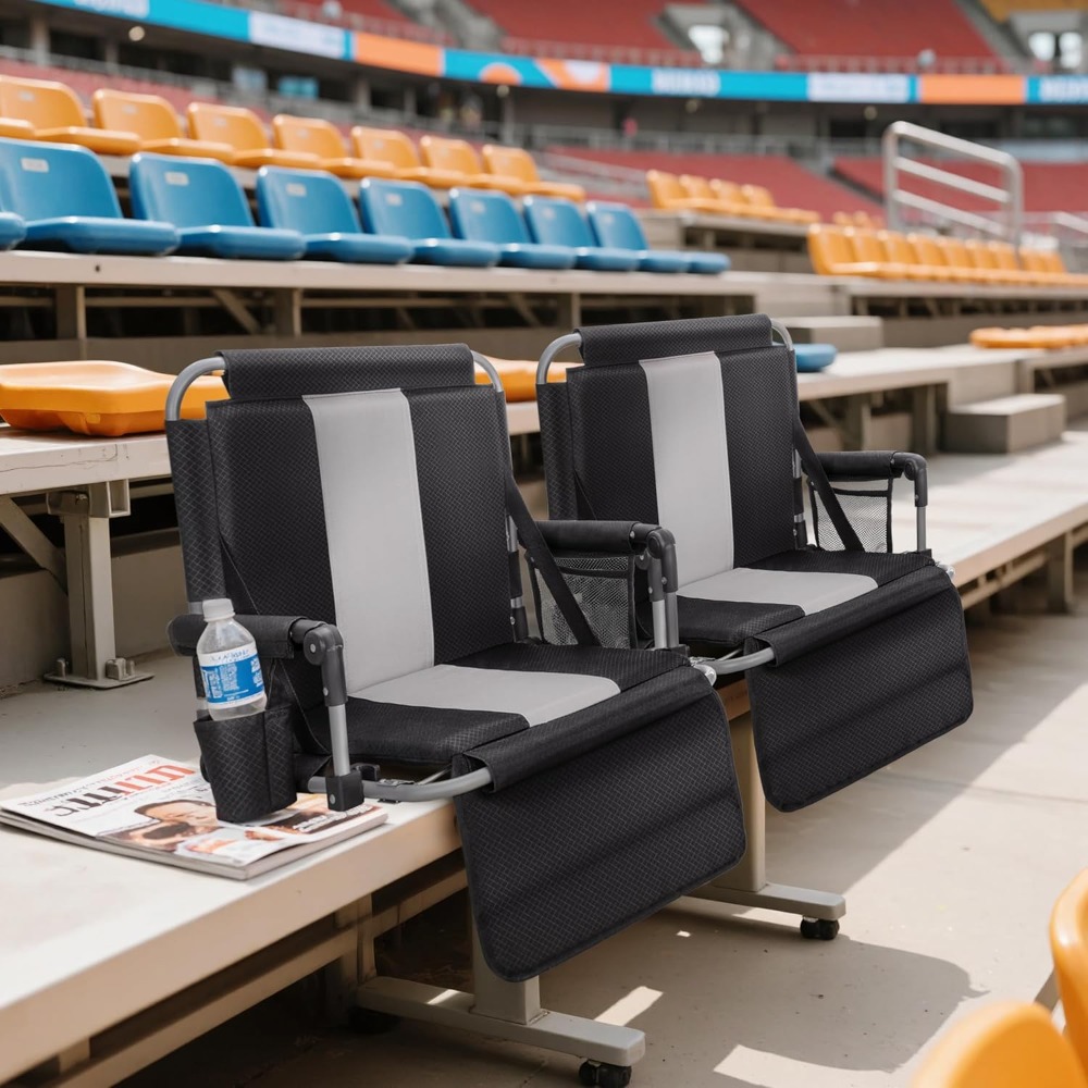 Folding Stadium Seat Bleacher  – обзор и цена Mesh Back Cushion