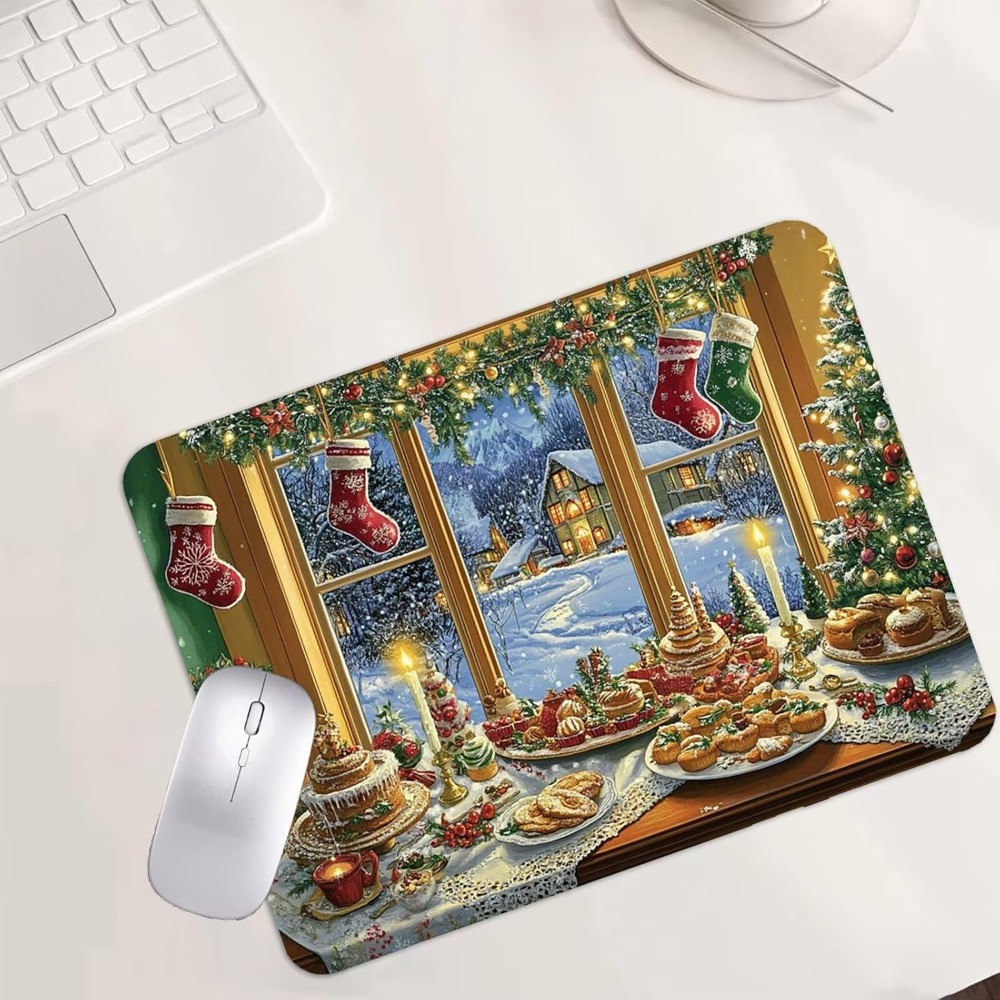 Christmas Food Window Scene La – обзор и цена Mousepad Xl Extended