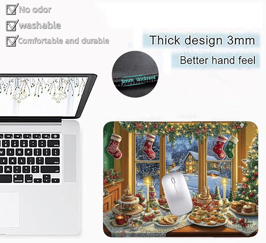 Christmas Food Window Scene La – обзор и цена Mousepad Xl Extended