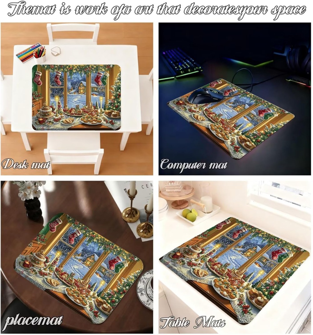 Christmas Food Window Scene La – обзор и цена Mousepad Xl Extended