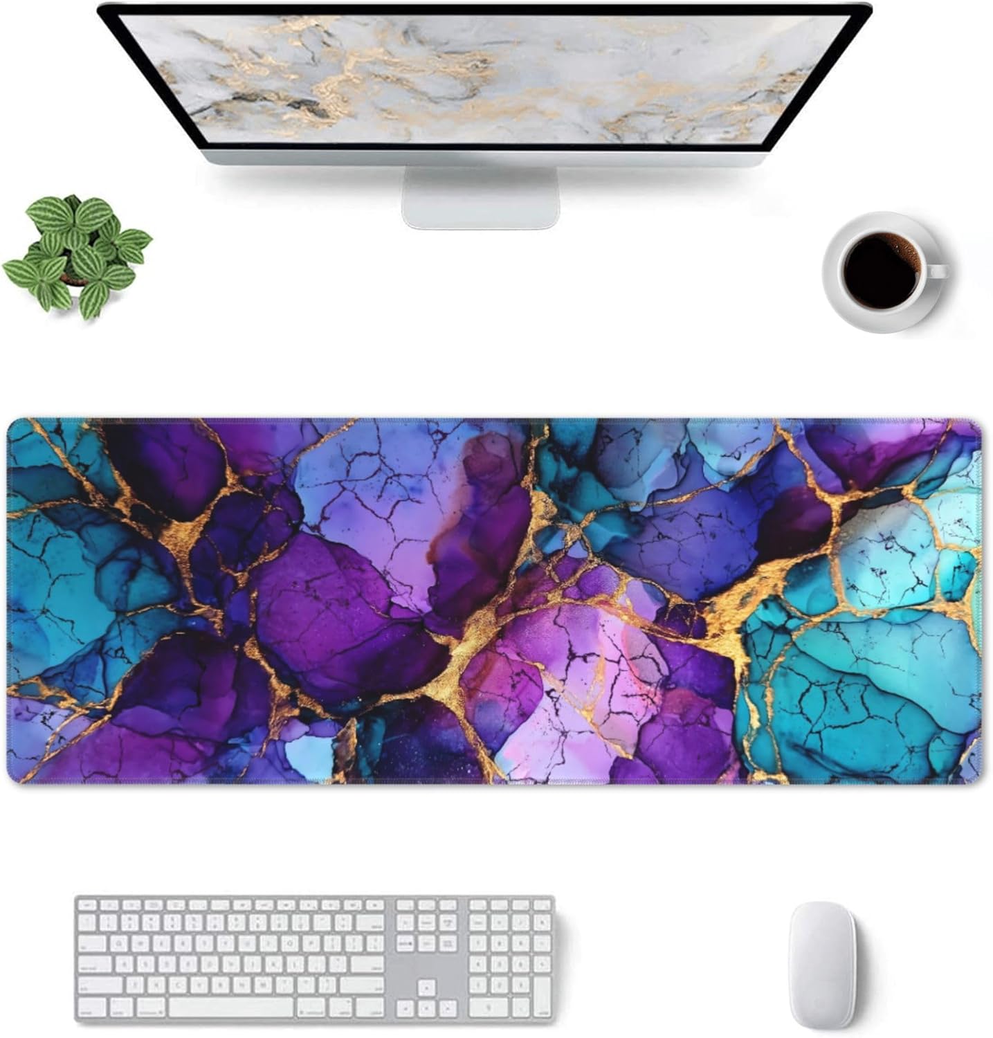 Marble-Themed Extended Gaming  – обзор и цена Mousepad Xl Extended