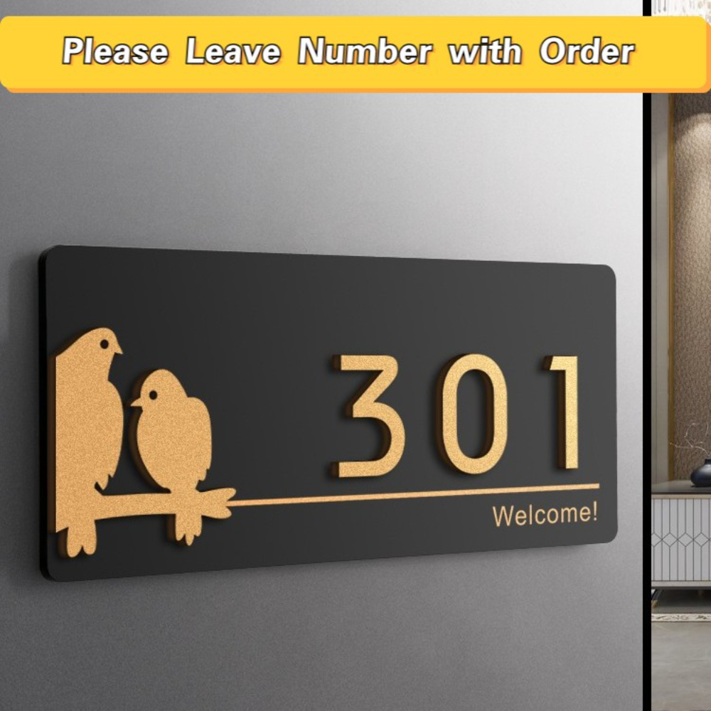 Acrylic Modern Door Plates Sho – обзор и цена Address Home Office