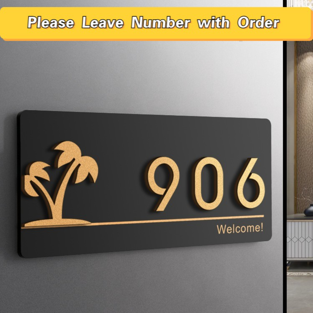 Acrylic Modern Door Plates Sho – обзор и цена Address Home Office