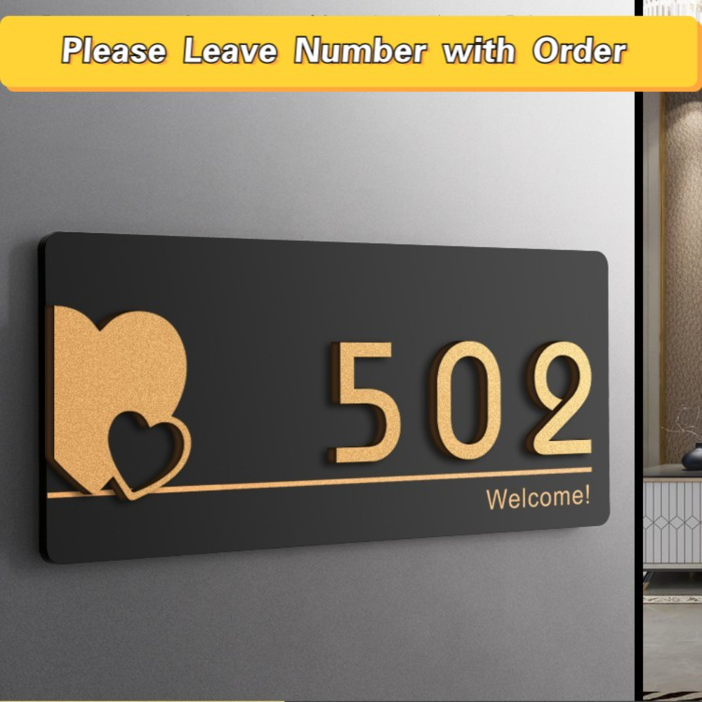 Acrylic Modern Door Plates Sho – обзор и цена Address Home Office