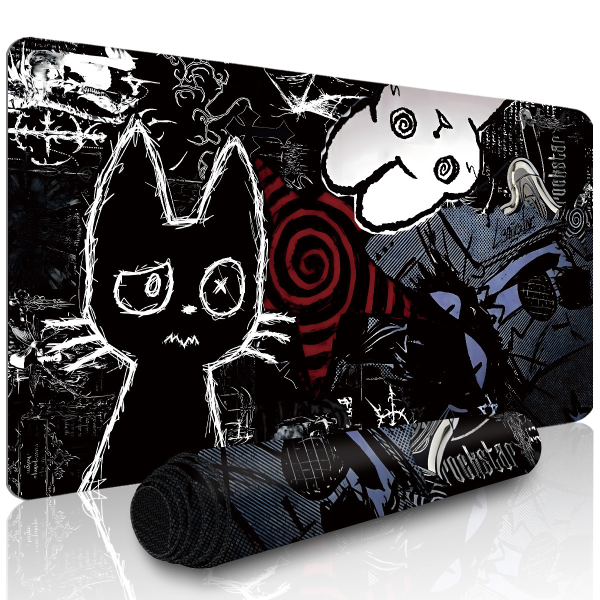 Dark Aesthetic Gothic Cat And  – обзор и цена Mousepad Xl Extended