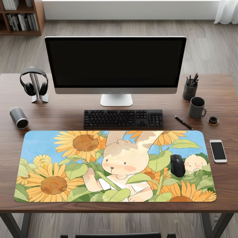 Kawaii Rabbit Sunflower Desk M – обзор и цена Mousepad Xl Extended