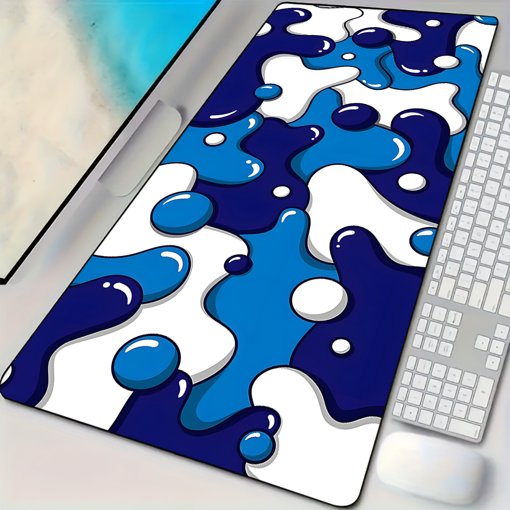 Mouse Pad Desk Mat Blue and wh – обзор и цена Mousepad Xl Extended