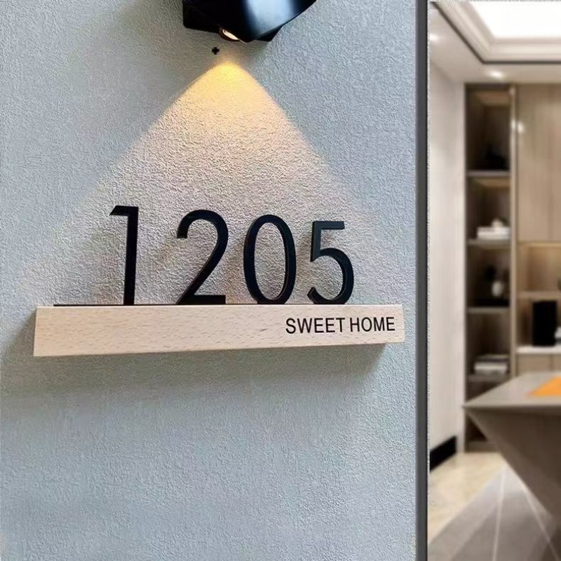 Acrylic Door Plate Shop Sign C – обзор и цена Address Home Office